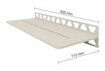 Schlüter Systems SHELF-W-S1 TSI - structuur-gecoat ivoor SWS1D7TSI