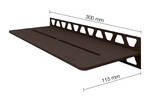 Schlüter Systems SHELF-W-S1 TSOB - structuur-gecoat brons SWS1D7TSOB