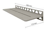 Schlüter Systems SHELF-W-S1 TSSG - structuur-gecoat steengrijs SWS1D7TSSG