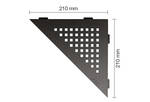 Schlüter Systems SHELF-E-S1 TSDA - structuur-gecoat donker antraciet SES1D3TSDA
