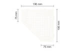 Schlüter Systems SHELF-E-S2 MBW - structuur-gecoat zuiver wit mat SES2D7MBW