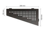 Schlüter Systems SHELF-E-S3 TSDA - structuur-gecoat donker antraciet SES3D3TSDA