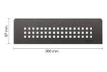 Schlüter Systems SHELF-N-S1 TSDA - structuur-gecoat donker antraciet SNS1D3TSDA