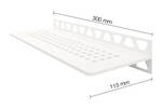 Schlüter Systems SHELF-W-S1 MBW - structuur-gecoat zuiver wit mat SWS1D3MBW