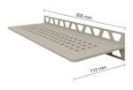 Schlüter Systems SHELF-W-S1 TSC - structuur-gecoat crème SWS1D3TSC