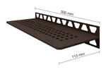 Schlüter Systems SHELF-W-S1 TSOB - structuur-gecoat brons SWS1D3TSOB