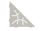 Schlüter Systems SHELF-E-S1 TSBG - structuur-gecoat beigegrijs SES1D6TSBG