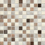 Jasba Senja Pure Wood-Mix Metallic 2x2cm Mozaiek