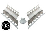Schlüter Systems DILEX-HKS-E V4A/E 90° GS - grafietzwart E90V4AU10/O7GS