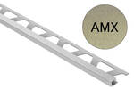 Schlüter Systems QUADEC-AMX AMX - Alu. messing kruiselings geschuurd geanodiseerd Afsluitprofiel