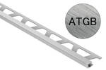 Schlüter Systems QUADEC-ATGB ATGB - Alu. titanium geborsteld geanodiseerd Afsluitprofiel