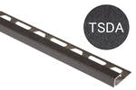 Schlüter Systems QUADEC-TSDA TSDA - structuur-gecoat donker antracie Afsluitprofiel