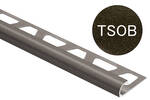 Schlüter Systems RONDEC-TSOB TSOB - structuur-gecoat brons Afsluitprofiel