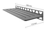 Schlüter Systems SHELF-W-S1 TSG - structuur-gecoat grijs SWS1D10TSG