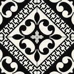 Faetano Paris Vivienne Nero 20x20 cm Vloertegel / Wandtegel Decor Mat Vlak 20PR00VNA | 4