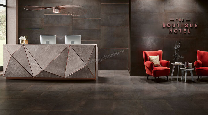 Love Tiles Metallic Carbon 45x120 cm Wandtegel Mat Vlak 678.0014.0091 | 100834