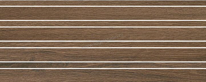 Love Tiles Timber Brown 20x50 cm Mozaiek Raw As Mat Gestructureerd Anti-Slip 663.0114.005 | 103294