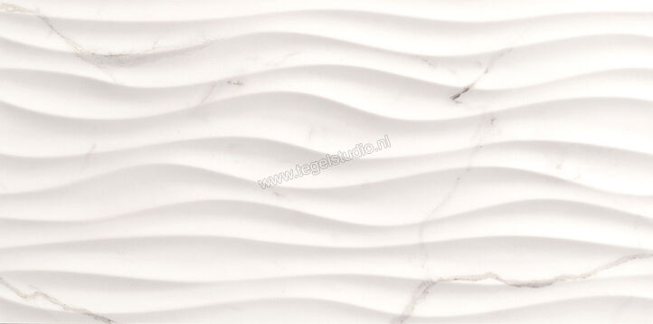 Love Tiles Precious Calacatta 35x70 cm Wandtegel Curl Mat Gestructureerd 629.0132.001 | 103495