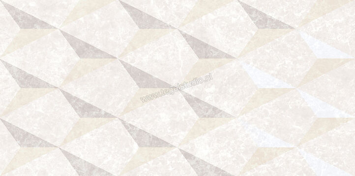 Love Tiles Marble Light Grey 35x70 cm Decor Bliss Glanzend Vlak 664.0138.0471 | 104140