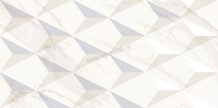 Love Tiles Marble White 35x70 cm Decor Bliss Glanzend Vlak 664.0138.0011 | 104146