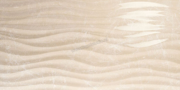 Love Tiles Marble Beige 35x70 cm Wandtegel Curl Glanzend Gestructureerd 629.0140.0021 | 104170