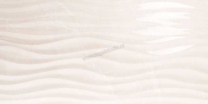 Love Tiles Marble Cream 35x70 cm Wandtegel Curl Glanzend Gestructureerd 629.0140.0311 | 104173