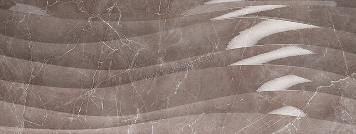 Love Tiles Marble Tortora 45x120 cm Decor Flux Glanzend Gestructureerd 678.0005.0371 | 104194