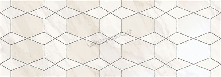 Love Tiles Marble White 35x100 cm Decor Glee Glanzend Vlak 664.0136.0011 | 104212