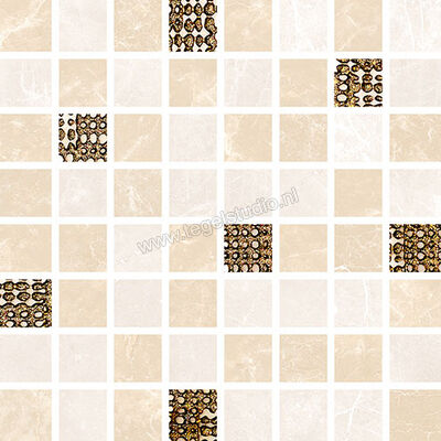 Love Tiles Marble Cream-Beige 17.4x17.4 cm Mozaiek Glanzend Vlak 663.0101.0311 | 104266