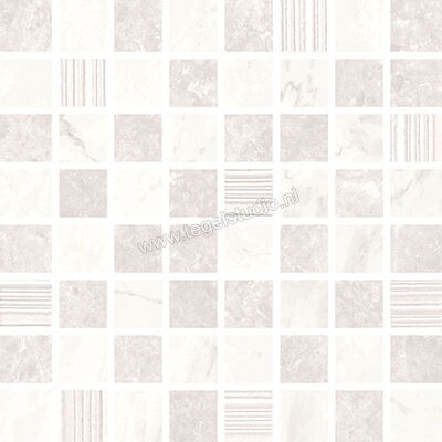 Love Tiles Marble White 17.4x17.4 cm Mozaiek Gleam Glanzend Vlak 663.0102.0011 | 104308