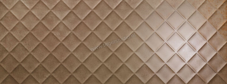 Love Tiles Metallic Rust 45x120 cm Decor Chess Mat Gestructureerd 678.0015.0061 | 104422