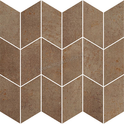 Love Tiles Metallic Rust 35x35 cm Mozaiek Arrow Mat Vlak 663.0115.0061 | 104473