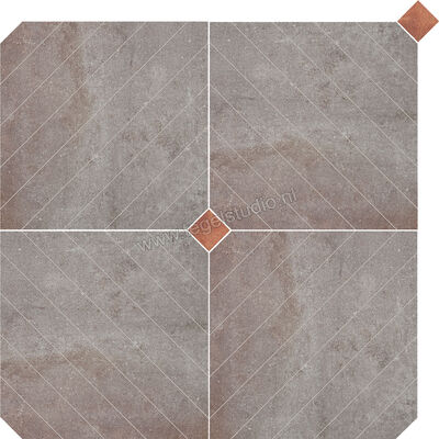 Love Tiles Metallic Iron 90x90 cm Mozaiek Axis Mat Vlak 663.0120.0031 | 104485