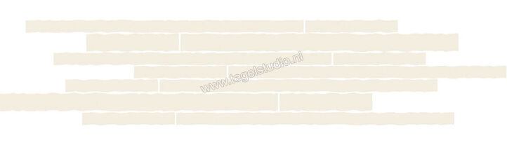 Love Tiles Splash Cream 10x35 cm Decor Bricks Mat Vlak 663.0106.0311 | 104830