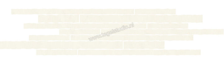 Love Tiles Splash White 10x35 cm Decor Bricks Mat Vlak 663.0106.0011 | 104839