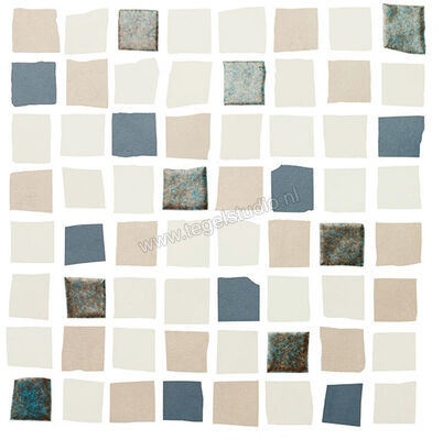 Love Tiles Splash Blue 20x20 cm Mozaiek Responsive Mat Vlak 663.0108.0081 | 104914