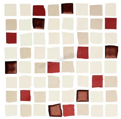 Love Tiles Splash Red 20x20 cm Mozaiek Responsive Mat Vlak 663.0108.0241 | 104920