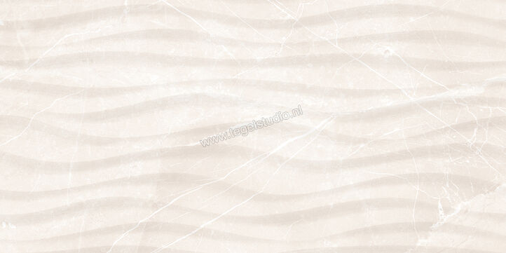 Love Tiles Marble Cream 35x70 cm Decor Curl Mat Gestructureerd 629.0151.0311 | 105739