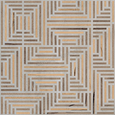 Sant Agostino Form Maze 90x90 cm Wandtegel Maze Mat Vlak Naturale CSAMAZE190 | 118816