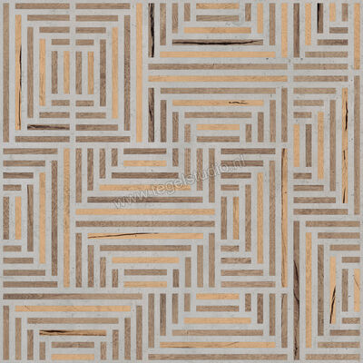 Sant Agostino Form Maze 90x90 cm Wandtegel Maze Mat Vlak Naturale CSAMAZE190 | 118825