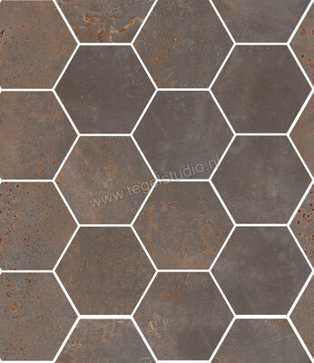 Sant Agostino Oxidart Iron 26x30 cm Mozaiek Hexagon Mat Vlak Naturale CSAHOXIR26 | 120190