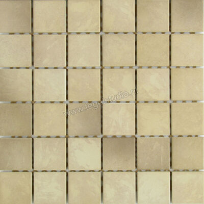 Jasba Village Sandbeige 5x5 cm Mozaiek Secura Mat Gestructureerd Ht-Veredeling 3501H | 141786