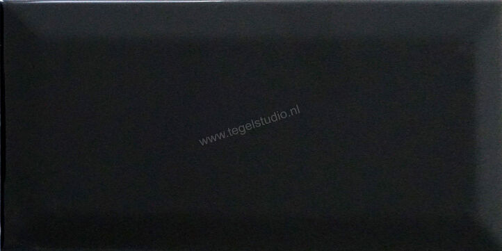 Topcollection Metro Black Glossy 10x20 cm Decor Glanzend Vlak ME100200BLGL | 152292