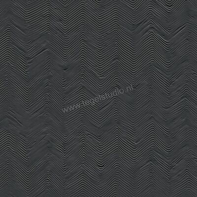 Novabell Paris Noir 20x20 cm Decor Tozzetto Zig Zag Mat Vlak Naturale PRS91RT | 153015