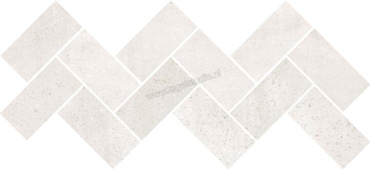 Keraben Boreal White 25x34 cm Mozaiek Espiga Mat Vlak Naturale GT86G000 | 154020