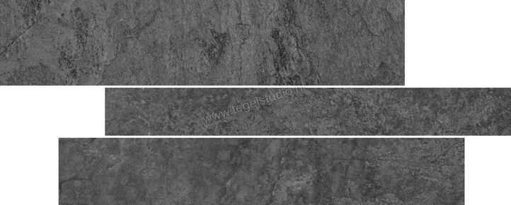 Del Conca Lavaredo Nero 30x60 cm Muretto Stonemix Mat Gestructureerd G8LA08MUS | 160929