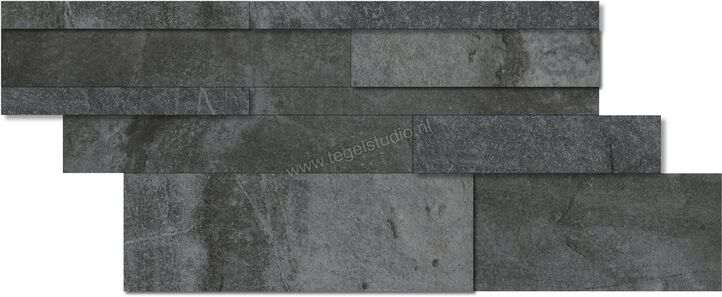  Del Conca Climb Nero 30x60 cm Muretto Tredi 3D Mat Gestructureerd Naturale G8CL08MUT | 163593