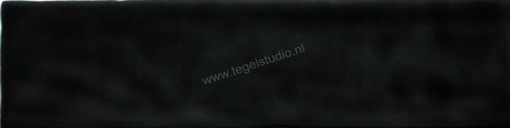 Topcollection Cube Black Glossy 7.6x30.2 cm Wandtegel Glanzend CTBLOBG7630 | 164124
