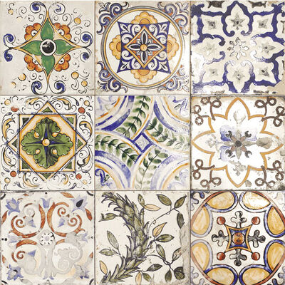 Mainzu Ceramica Maiolica Mix 20x20 cm Decor Mat Vlak PT03095 | 175254