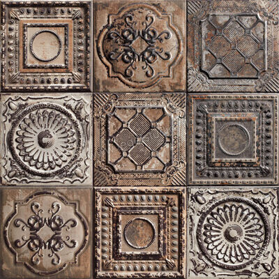 Mainzu Ceramica Rusty Mix 20x20 cm Decor Mat Gestructureerd PT02871 | 175362